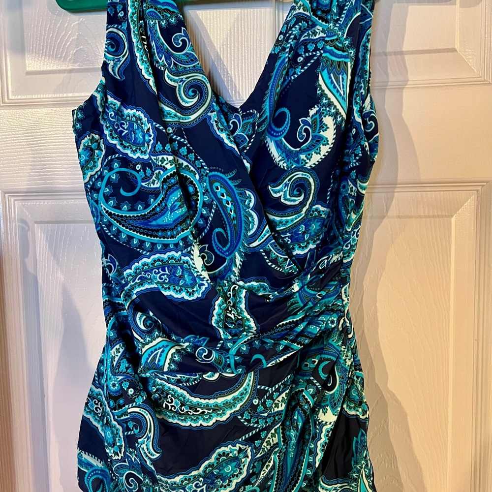 Lands’ End one-piece swimsuit LONG